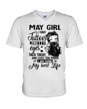 BD - Tatoo Girl Shirt AD96 5 V-Neck T-Shirt tile