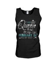 BD This Queen Was Born On Feb 26 Unisex Tank tile