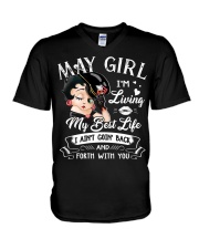 BD - Best May Girl V-Neck T-Shirt tile