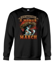 BD Never Underestimate A Lady In Mar Crewneck Sweatshirt tile