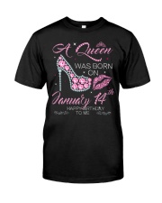 A Queen Was Born On Jan 14 Classic T-Shirt front