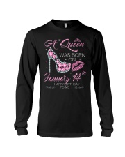 A Queen Was Born On Jan 14 Long Sleeve Tee tile