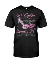 A Queen Was Born On Jan 30 Premium Fit Mens Tee tile