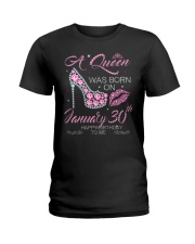 A Queen Was Born On Jan 30 Ladies T-Shirt tile