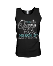 BD This Queen Was Born On Mar 15 Unisex Tank tile
