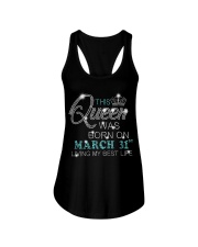BD This Queen Was Born On Mar 31 Ladies Flowy Tank tile