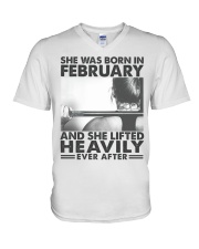 February She Lifted Heavily Ever After G1L1-01-270122 V-Neck T-Shirt tile