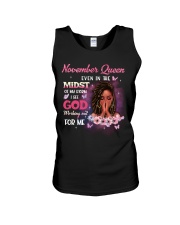 November Black Queen G1T1-02-220222 Unisex Tank tile