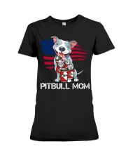 Pitbull Mom Shirt AD96 Premium Fit Ladies Tee tile