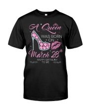 A Queen Was Born On Mar 28 Premium Fit Mens Tee tile