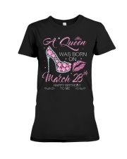 A Queen Was Born On Mar 28 Premium Fit Ladies Tee tile