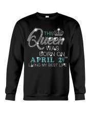BD This Queen Was Born On Apr 29 Crewneck Sweatshirt tile