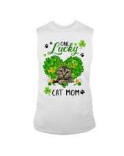 One Lucky Cat Mom G1L1-02-110222 Sleeveless Tee tile
