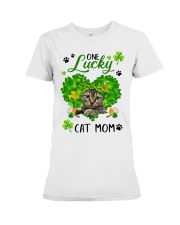 One Lucky Cat Mom G1L1-02-110222 Premium Fit Ladies Tee tile