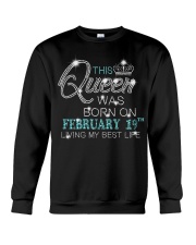 BD This Queen Was Born On Feb 19 Crewneck Sweatshirt tile
