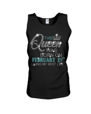 BD This Queen Was Born On Feb 19 Unisex Tank tile