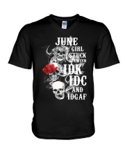BD IDK IDC And IDGAF Shirt G1H6-01-220122 V-Neck T-Shirt tile