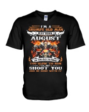 BD AC Grumpy Old Man In Aug V-Neck T-Shirt tile