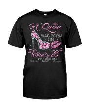 A Queen Was Born On Feb 28 Premium Fit Mens Tee tile