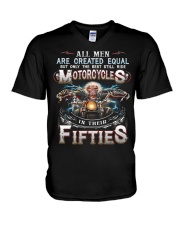 Motocrycles The Best In Their Fifties V-Neck T-Shirt tile