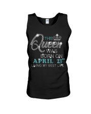 BD This Queen Was Born On Apr 23 Unisex Tank tile