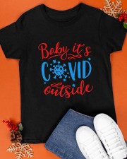 Baby Its Time Outside - Funny Xmas Classic T-Shirt apparel-classic-tshirt-lifestyle-front-83