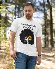 Cool Black Afro Tee Black History Feb Gift T-Shirt Classic T-Shirt apparel-classic-tshirt-lifestyle-front-49