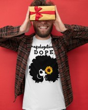Cool Black Afro Tee Black History Feb Gift T-Shirt Classic T-Shirt apparel-classic-tshirt-lifestyle-front-80