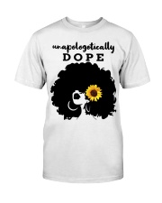 Cool Black Afro Tee Black History Feb Gift T-Shirt Classic T-Shirt front