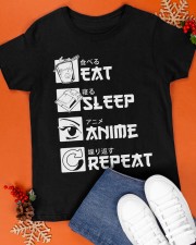 Eat Sleep Anime Repeat Shirt Funny Japanese Manga Classic T-Shirt apparel-classic-tshirt-lifestyle-front-83