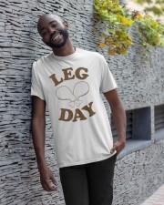 Leg Day Shirt Funny Food Shirts Thanksgiving Classic T-Shirt apparel-classic-tshirt-lifestyle-front-33