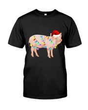 Merry Pigmas Pig Lover Christmas Funny Tees Classic T-Shirt front