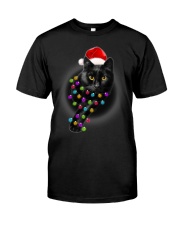 Black Cat Christmas Gift Shirt Xmas Gift Idea Classic T-Shirt front