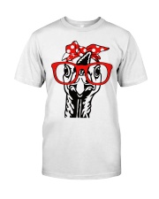 Turkey Shirt - Turkey with Glasses - Thanksgiving Classic T-Shirt front