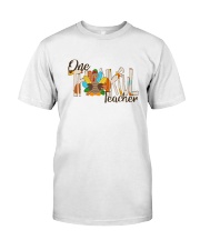 One Thankful Teacher Sweatshirt Turkey Shirt Classic T-Shirt front