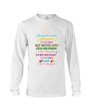 Whipped Cream Bananas Custard Christmas Gift Long Sleeve Tee tile