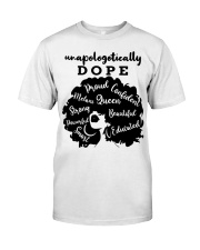 Cool Black Afro Tee Black Proud Gift T-Shirt Classic T-Shirt front