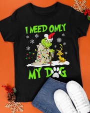 I Need Only My Dog Christmas Funny Gifts Classic T-Shirt apparel-classic-tshirt-lifestyle-front-83