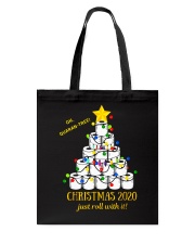 2020 Funny Quarantine Christmas Toilet Paper Tree Tote Bag tile