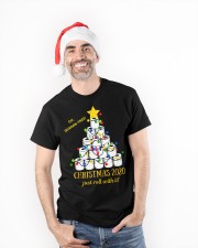 2020 Funny Quarantine Christmas Toilet Paper Tree Classic T-Shirt apparel-classic-tshirt-lifestyle-front-90