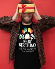 My 58th Birthday Funny Quarantine Gift 2020 Classic T-Shirt apparel-classic-tshirt-lifestyle-front-80
