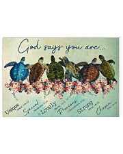 Zalooo Overcome Turtle Wall Art Canvas Horizontal Poster tile