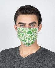 Irish Shamrock 2 Layer Face Mask - Single aos-face-mask-2-layers-lifestyle-front-20