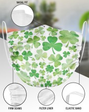 Irish Shamrock 2 Layer Face Mask - Single aos-face-mask-2-layers-lifestyle-front-51