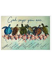 Zalooo Overcome Turtle Wall Art Canvas Horizontal Poster tile