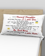 MY DAUGHTER - MOM Rectangular Pillowcase aos-pillow-rectangular-front-lifestyle-02