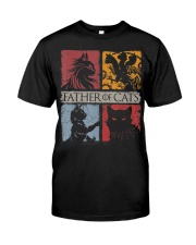 Father Of Cats Shirt Cat Lovers Cat Dad Fabulous G Classic T-Shirt front