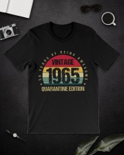 Vintage 1965 Quarantine Edition Birthday Classic T-Shirt lifestyle-mens-crewneck-front-16