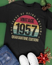 Vintage 1957 Quarantine Edition Birthday Classic T-Shirt apparel-classic-tshirt-lifestyle-back-69