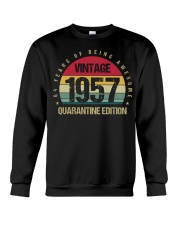 Vintage 1957 Quarantine Edition Birthday Crewneck Sweatshirt tile
